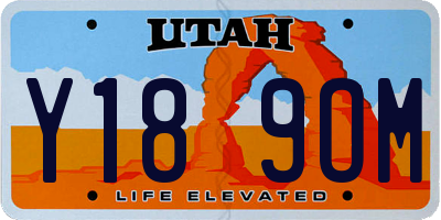 UT license plate Y189OM