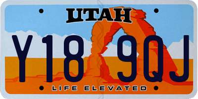 UT license plate Y189QJ