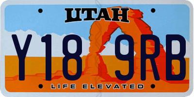UT license plate Y189RB
