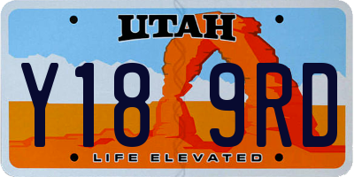UT license plate Y189RD