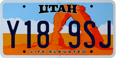 UT license plate Y189SJ