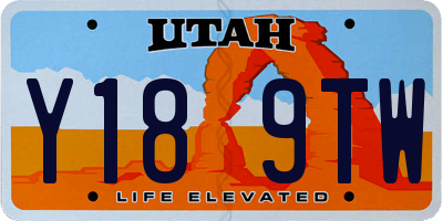 UT license plate Y189TW