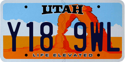 UT license plate Y189WL