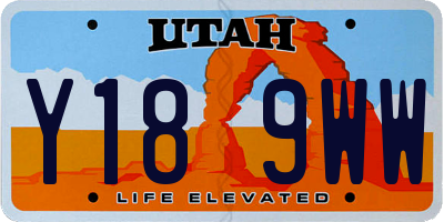 UT license plate Y189WW