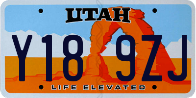 UT license plate Y189ZJ