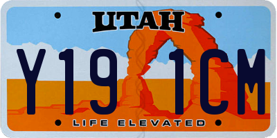 UT license plate Y191CM