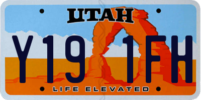 UT license plate Y191FH
