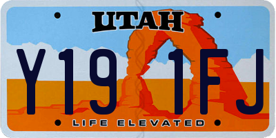 UT license plate Y191FJ