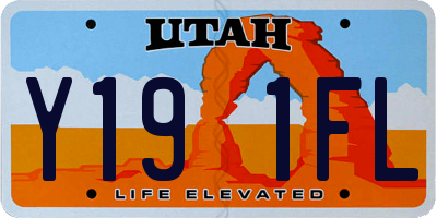 UT license plate Y191FL