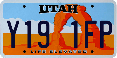 UT license plate Y191FP