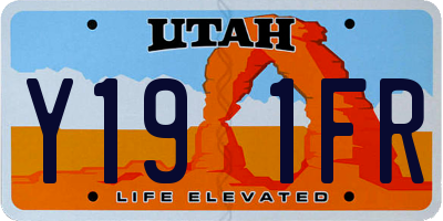UT license plate Y191FR
