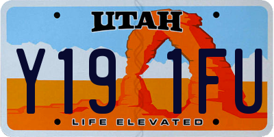 UT license plate Y191FU