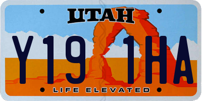 UT license plate Y191HA