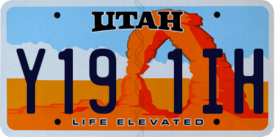 UT license plate Y191IH