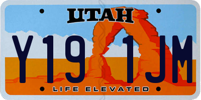 UT license plate Y191JM