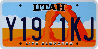 UT license plate Y191KJ