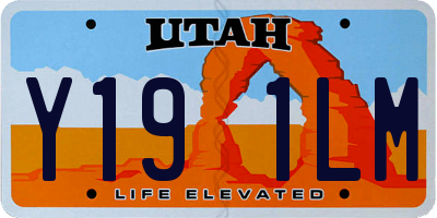 UT license plate Y191LM