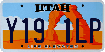 UT license plate Y191LP