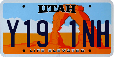 UT license plate Y191NH