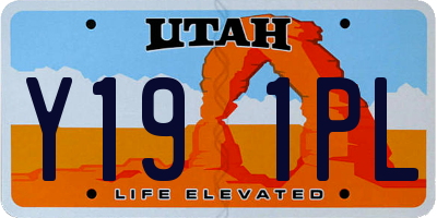 UT license plate Y191PL