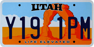 UT license plate Y191PM