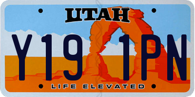 UT license plate Y191PN