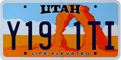 UT license plate Y191TI