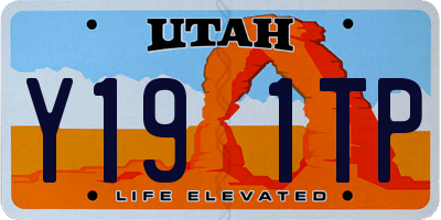 UT license plate Y191TP
