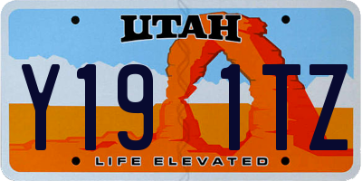 UT license plate Y191TZ