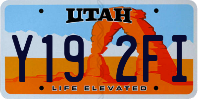UT license plate Y192FI