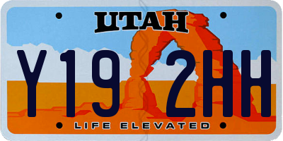 UT license plate Y192HH