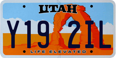 UT license plate Y192IL