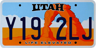 UT license plate Y192LJ