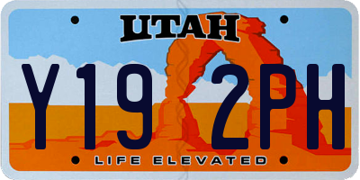 UT license plate Y192PH