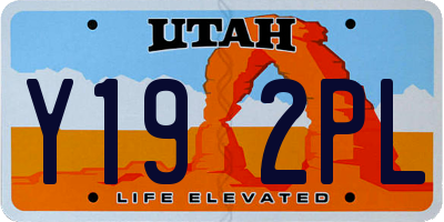UT license plate Y192PL