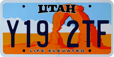 UT license plate Y192TF