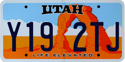 UT license plate Y192TJ