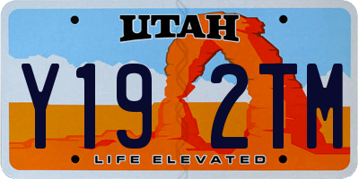 UT license plate Y192TM