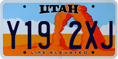 UT license plate Y192XJ