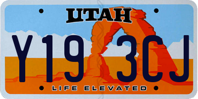 UT license plate Y193CJ