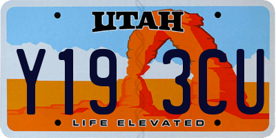 UT license plate Y193CU