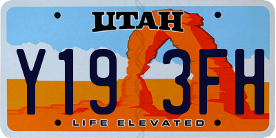UT license plate Y193FH