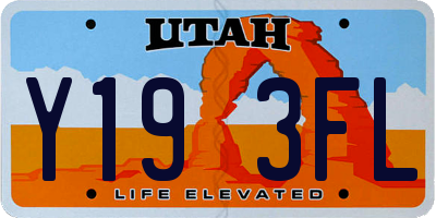 UT license plate Y193FL