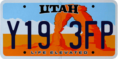 UT license plate Y193FP