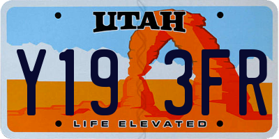 UT license plate Y193FR