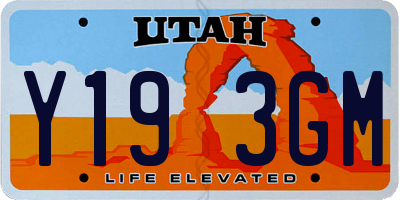 UT license plate Y193GM