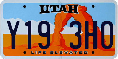 UT license plate Y193HO