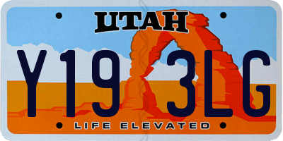 UT license plate Y193LG