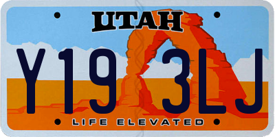 UT license plate Y193LJ