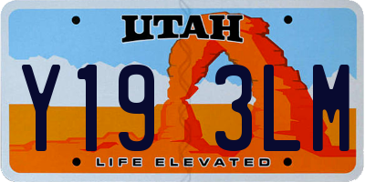 UT license plate Y193LM